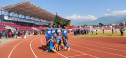 Nepal Army's TAC sweep 4x400m relay gold medals